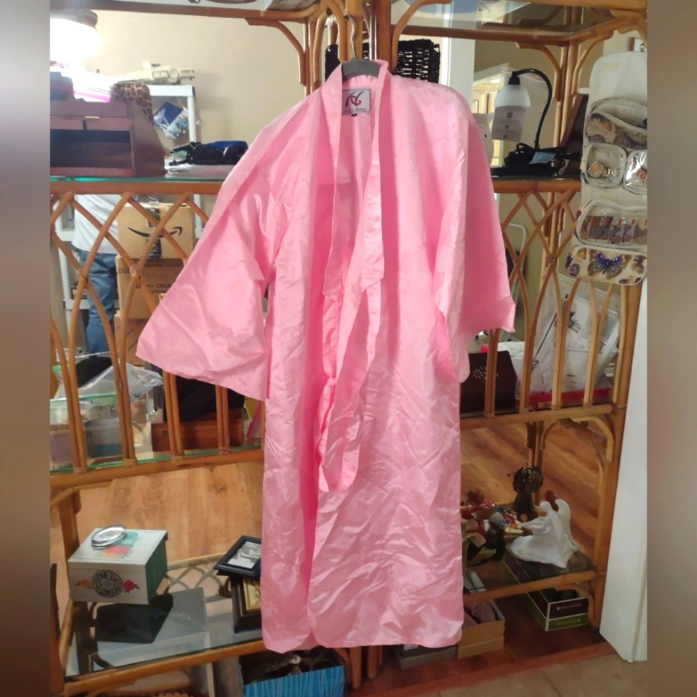 Real Korean Kimono Pink Satin